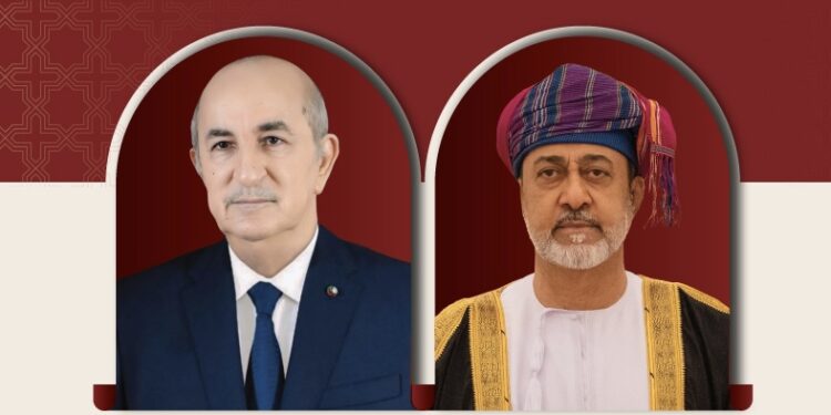 فخامةُ رئيسُ الجمهورية الجزائرية الديمقراطية الشعبية يقوم بزيارة "دولة" إلى سلطنة عُمان غدًا الاثنين 1 فخامةُ رئيسُ الجمهورية الجزائرية الديمقراطية الشعبية يقوم بزيارة “دولة” إلى سلطنة عُمان غدًا الاثنين