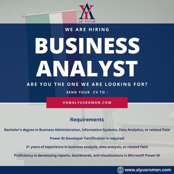 شركة اليسر الدولية تعلن وظيفة شاغرة 2 IMG 5790