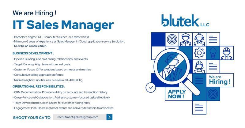 مجموعة Blutek تعلن وظيفة شاغرة 2 IMG 9968