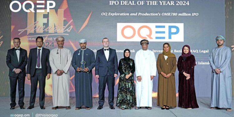 أوكيو للاستكشاف والإنتاج تحصد جائزة صفقة الطرح لعام 2024 خلال حفل توزيع جوائز منتدى الأخبار المالية العالمية IFN للتمويل الإسلامي 1 أوكيو للاستكشاف والإنتاج تحصد جائزة صفقة الطرح لعام 2024 خلال حفل توزيع جوائز منتدى الأخبار المالية العالمية IFN للتمويل الإسلامي