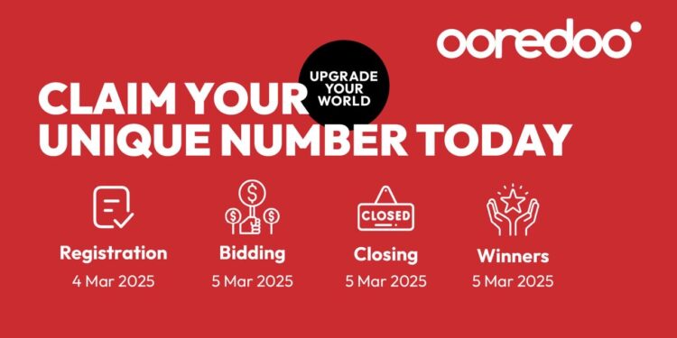 Bid, Win, and Give Back – Ooredoo’s Vanity Number Auction Returns!