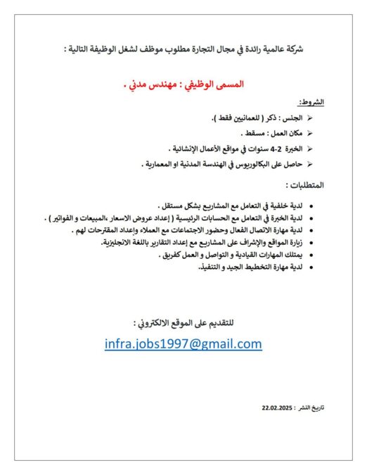 شركة عالمية في مجال التجارة تعلن وظائف شاغرة 3 IMG 2836