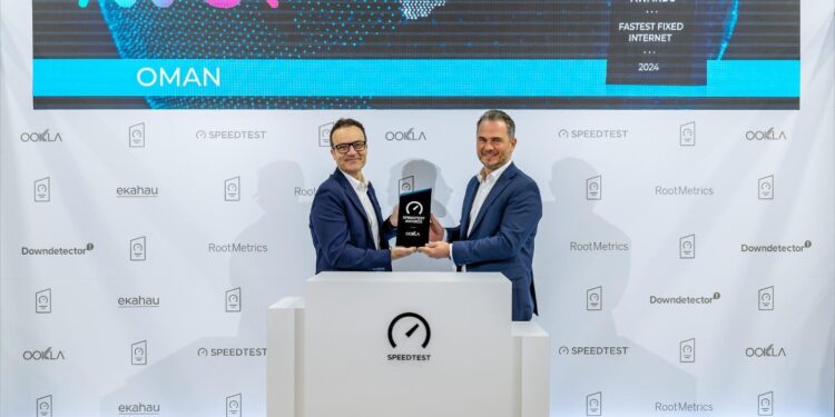 أواصر تحصد جائزة “أسرع إنترنت في سلطنة عُمان” من أوكلا للعام الثامن على التوالي
