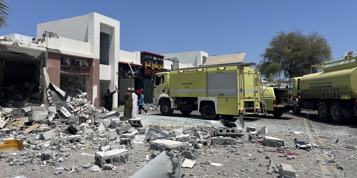 حدوث انفجار لحظي للغاز في مبنى تجاري وتأثر مبنى مجاور في ‎قريات