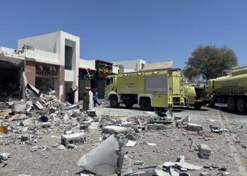 حدوث انفجار لحظي للغاز في مبنى تجاري وتأثر مبنى مجاور في ‎قريات