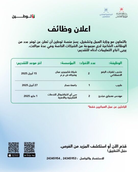 منصة توطين تعلن وظائف شاغرة 2 IMG 5356