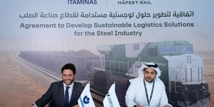 حفيت للقطارات" و"إيتاميناس" توقعان اتفاقية لتعزيز حلول لوجستية مستدامة لنقل خام الحديد 1 حفيت للقطارات” و”إيتاميناس” توقعان اتفاقية لتعزيز حلول لوجستية مستدامة لنقل خام الحديد