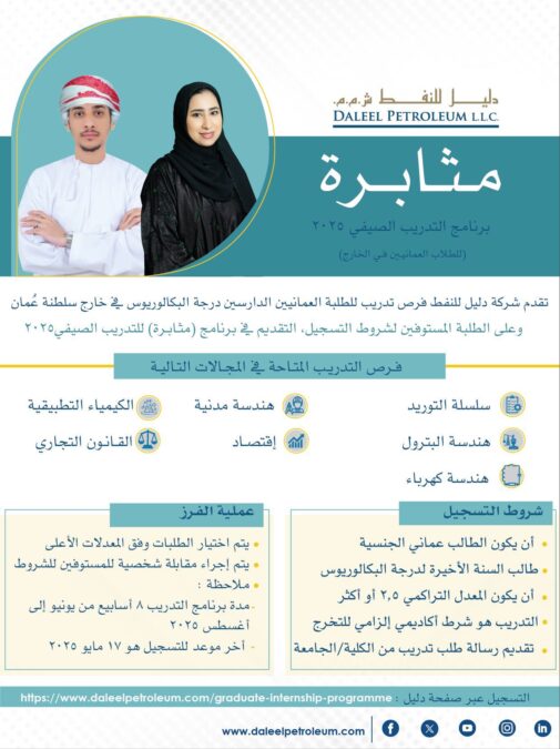 شركة دليل للنفط تعلن برنامج “مثابرة” للتدريب الصيفي 2 IMG 7616