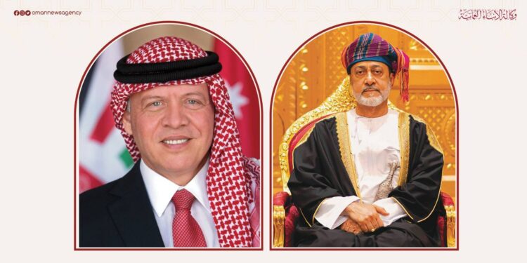 جلالةُ السُّلطان والعاهل الأردني يؤكدان ضرورة تضافر الجهود لوقف التصعيد في المنطقة