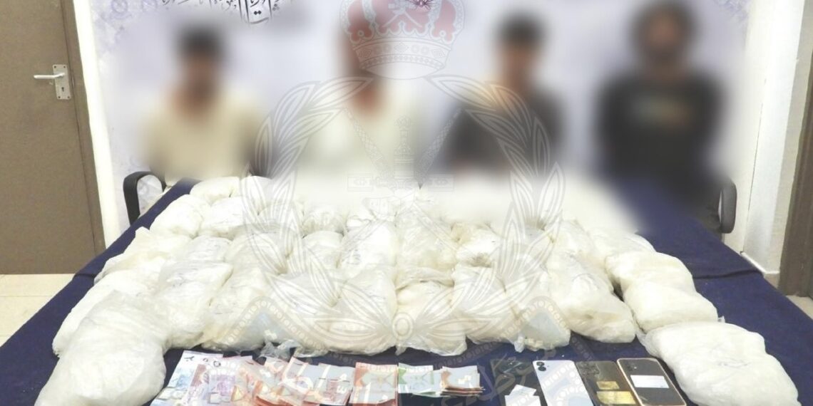 ضبط 4 أشخاص حاولوا تهريب كميات من الهيروين والمؤثرات العقلية