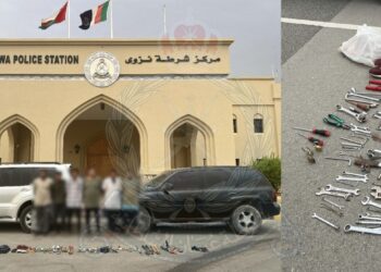 القبض على 6 آسيويين لسرقتهم كابلات وأسلاك كهربائية في الداخلية