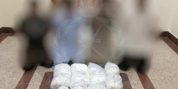 القبض على 4 آسيويين لمحاولتهم تهريب 41 كجم من مخدر الكريستال في صور