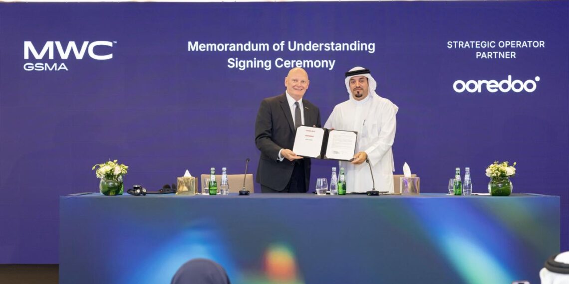 GSMA MWC25 Doha: Ooredoo signs MOU as Strategic Operator Partner 1 رابطة GSMA: أوريدو تُوقّع مذكرة تفاهم لتصبح شريك الاتصالات الاستراتيجي لمؤتمر MWC25 الدوحة