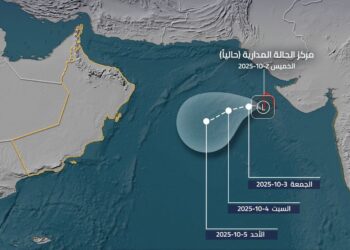 تقرير رقم (2) حول الحالة المدارية في بحر العرب