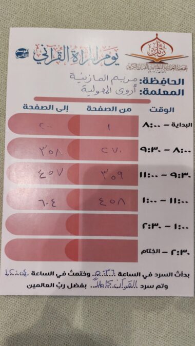 الجمعية العمانية للعناية بالقرآن الكريم تقيم الموسم الثاني من يوم المرأة القرآني 6 IMG 0774