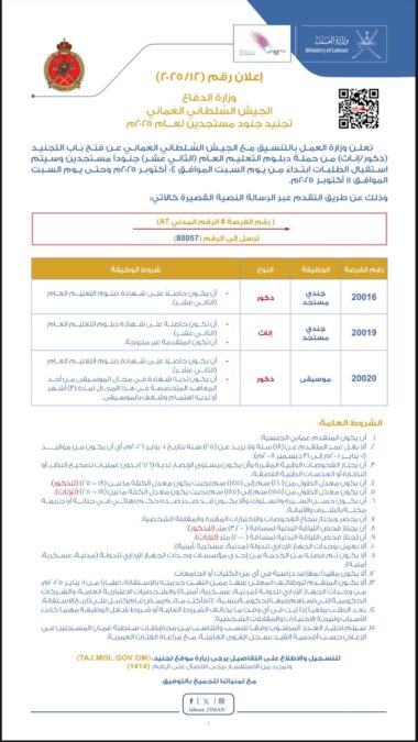 الجيش السُلطاني العُماني يفتح باب التجنيد 2 IMG 9150