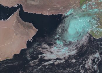 تطور الحالة المدارية في بحر العرب إلى عاصفة مدارية باسم ‘شاكتي’”