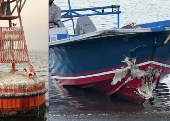 إنقاذ 15 شخصًا إثر اصطدام قارب بعوامة بميناء خصب