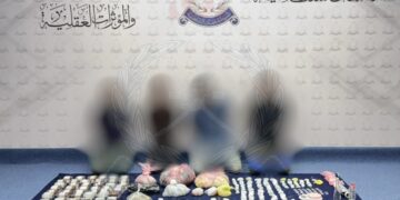 القبض على 4 آسيويين بحوزتهم مخدرات متنوعة في بوشر