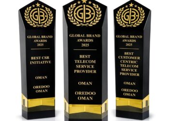Triple Win for Ooredoo Oman at the Global Brands Magazine Awards 2025