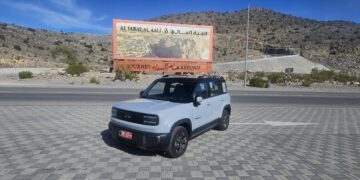 شفروليه سبارك الكهربائية تتحدى طرق الجبل الأخضر بنجاح