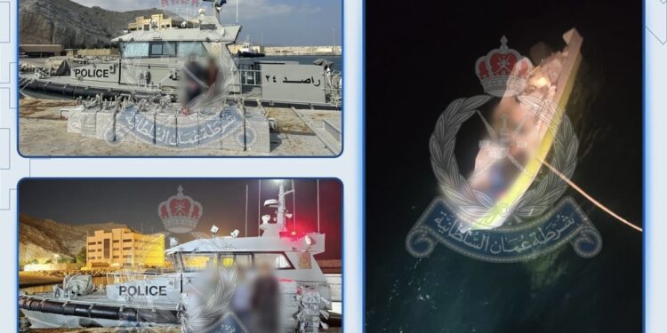 ضبط 3 قوارب و8 آسيويين مع خمور في مسندم