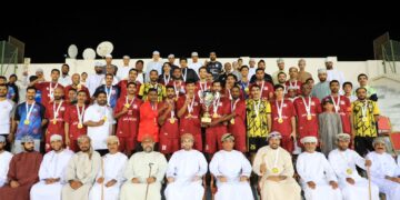 الجزيرة بطلًا لدوري الدرجة الثانية لكرة القدم بنادي الخابورة