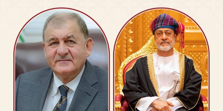 جلالة السلطان ورئيس العراق يبحثان تطورات التصعيد الإقليمي