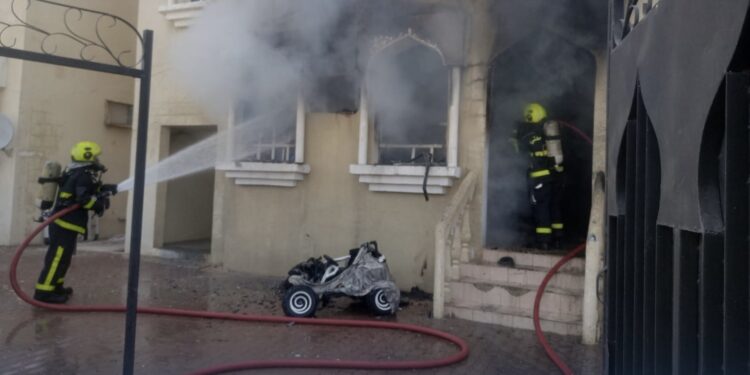 إصابتان في حريق منزل بولاية سناو